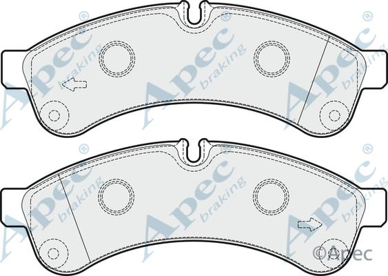APEC PAD1645 - Set placute frana,frana disc aaoparts.ro