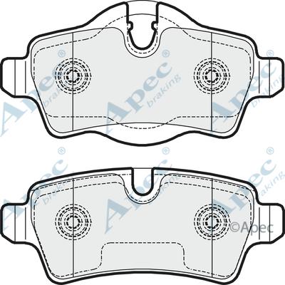 APEC PAD1648 - Set placute frana,frana disc aaoparts.ro