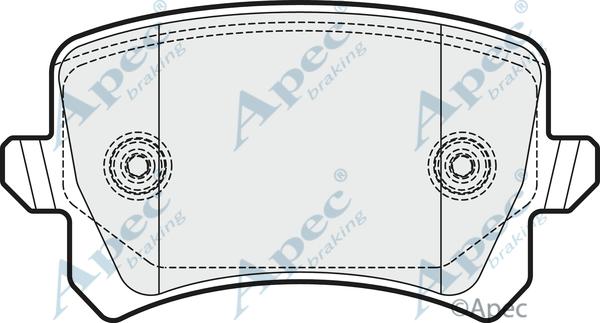 APEC PAD1654 - Set placute frana,frana disc aaoparts.ro
