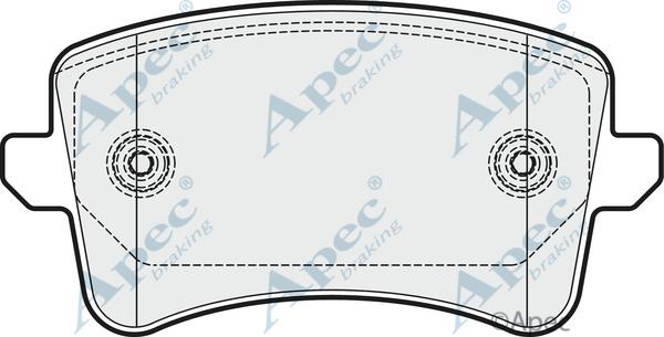 APEC PAD1655 - Set placute frana,frana disc aaoparts.ro