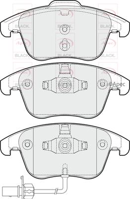 APEC PAD1651B - Set placute frana,frana disc aaoparts.ro