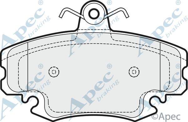 APEC PAD1658 - Set placute frana,frana disc aaoparts.ro