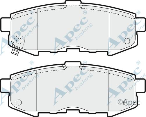 APEC PAD1603 - Set placute frana,frana disc aaoparts.ro
