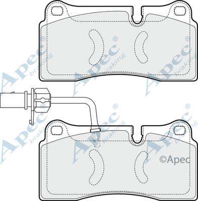 APEC PAD1613 - Set placute frana,frana disc aaoparts.ro