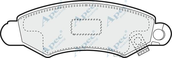 APEC PAD1094 - Set placute frana,frana disc aaoparts.ro