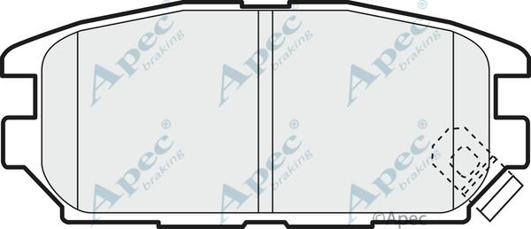 APEC PAD1098 - Set placute frana,frana disc aaoparts.ro