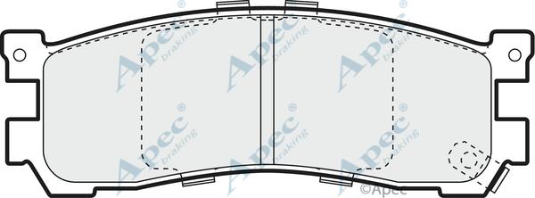 APEC PAD1067 - Set placute frana,frana disc aaoparts.ro