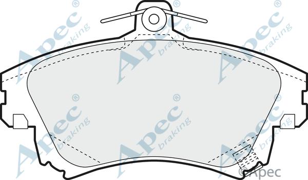 APEC PAD1084 - Set placute frana,frana disc aaoparts.ro