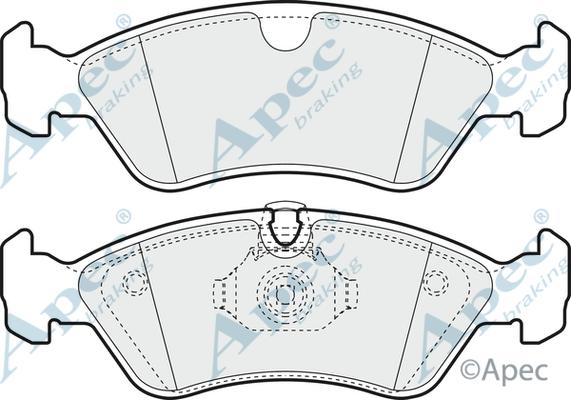 APEC PAD1031 - Set placute frana,frana disc aaoparts.ro
