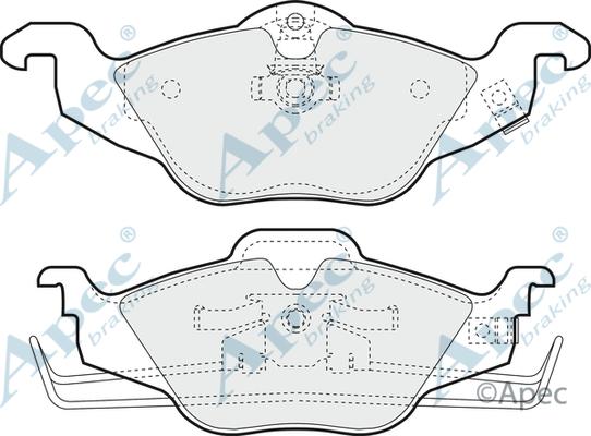 APEC PAD1022 - Set placute frana,frana disc aaoparts.ro