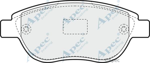 APEC PAD1194 - Set placute frana,frana disc aaoparts.ro