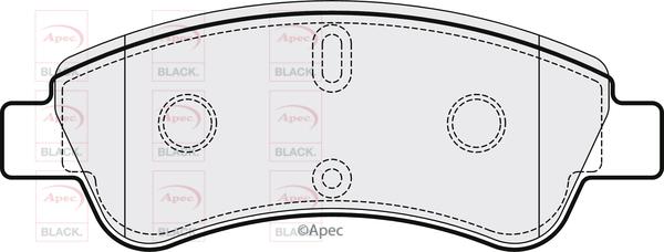 APEC PAD1198B - Set placute frana,frana disc aaoparts.ro