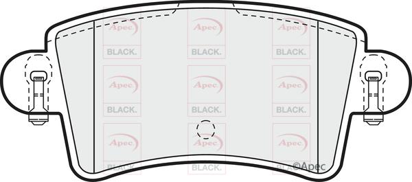 APEC PAD1197B - Set placute frana,frana disc aaoparts.ro