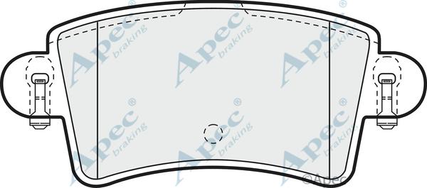 APEC PAD1197 - Set placute frana,frana disc aaoparts.ro
