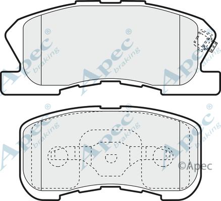 APEC PAD1148 - Set placute frana,frana disc aaoparts.ro