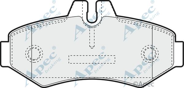APEC PAD1104 - Set placute frana,frana disc aaoparts.ro