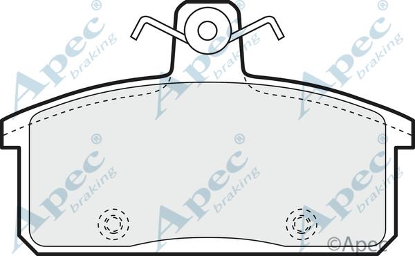 APEC PAD1108 - Set placute frana,frana disc aaoparts.ro