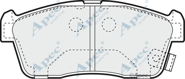 APEC PAD1111 - Set placute frana,frana disc aaoparts.ro