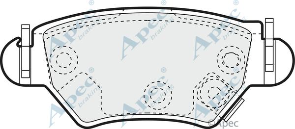 APEC PAD1133 - Set placute frana,frana disc aaoparts.ro