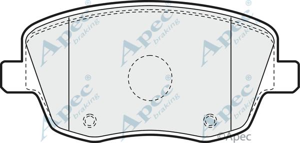 APEC PAD1178 - Set placute frana,frana disc aaoparts.ro