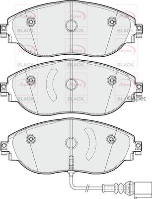 APEC PAD1844B - Set placute frana,frana disc aaoparts.ro