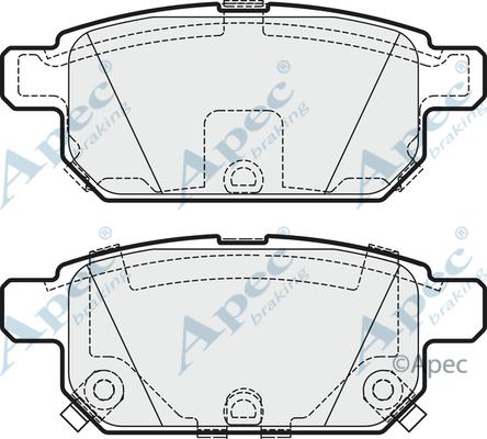 APEC PAD1843 - Set placute frana,frana disc aaoparts.ro