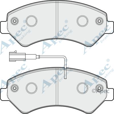 APEC PAD1859 - Set placute frana,frana disc aaoparts.ro