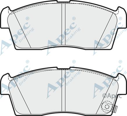 APEC PAD1856 - Set placute frana,frana disc aaoparts.ro
