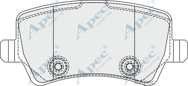 APEC PAD1857 - Set placute frana,frana disc aaoparts.ro