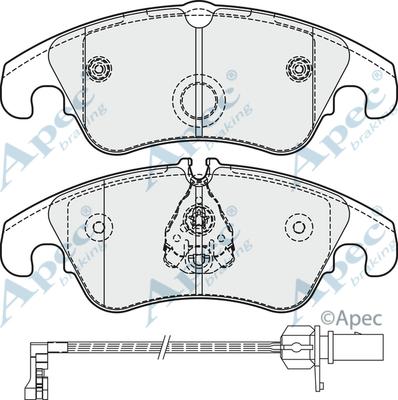 APEC PAD1861B - Set placute frana,frana disc aaoparts.ro