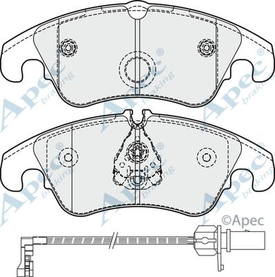 APEC PAD1861 - Set placute frana,frana disc aaoparts.ro