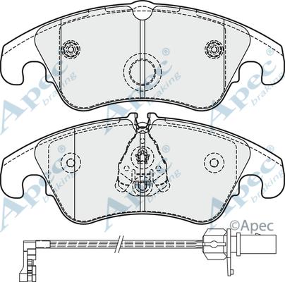 APEC PAD1862B - Set placute frana,frana disc aaoparts.ro