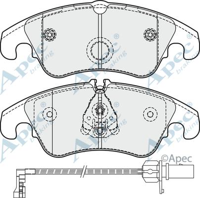 APEC PAD1862 - Set placute frana,frana disc aaoparts.ro