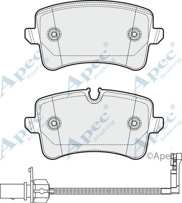 APEC PAD1815 - Set placute frana,frana disc aaoparts.ro
