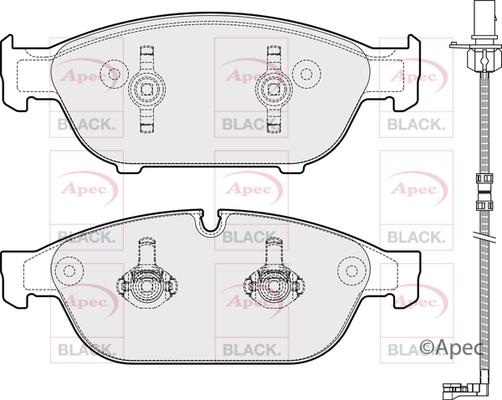 APEC PAD1810B - Set placute frana,frana disc aaoparts.ro