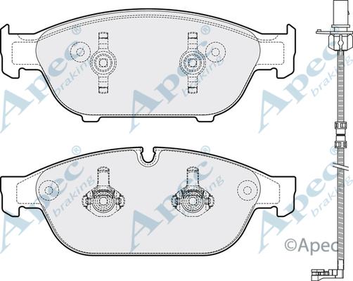 APEC PAD1810 - Set placute frana,frana disc aaoparts.ro