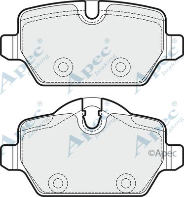 APEC PAD1817 - Set placute frana,frana disc aaoparts.ro