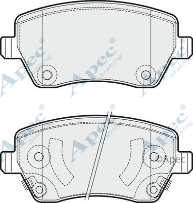 APEC PAD1887 - Set placute frana,frana disc aaoparts.ro