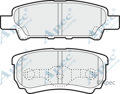 APEC PAD1390 - Set placute frana,frana disc aaoparts.ro