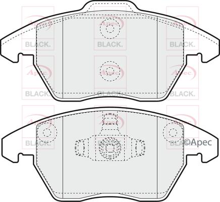 APEC PAD1398B - Set placute frana,frana disc aaoparts.ro