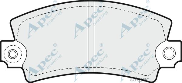 APEC PAD134 - Set placute frana,frana disc aaoparts.ro