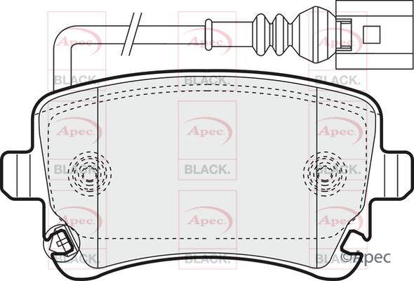 APEC PAD1352B - Set placute frana,frana disc aaoparts.ro