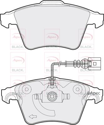 APEC PAD1336B - Set placute frana,frana disc aaoparts.ro