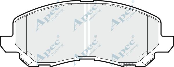 APEC PAD1376 - Set placute frana,frana disc aaoparts.ro