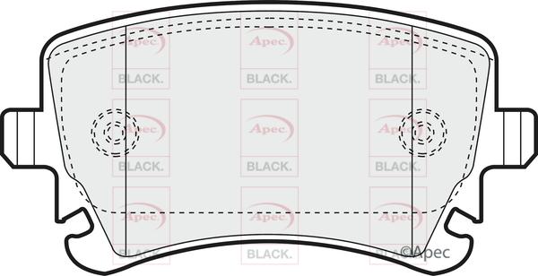 APEC PAD1298B - Set placute frana,frana disc aaoparts.ro