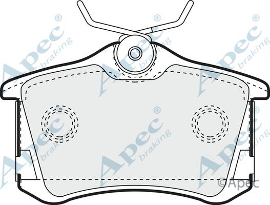 APEC PAD1249 - Set placute frana,frana disc aaoparts.ro