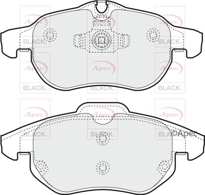 APEC PAD1248B - Set placute frana,frana disc aaoparts.ro