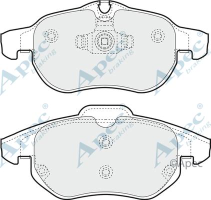 APEC PAD1248 - Set placute frana,frana disc aaoparts.ro