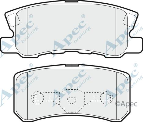 APEC PAD1242 - Set placute frana,frana disc aaoparts.ro
