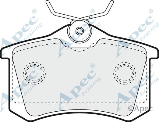 APEC PAD1256 - Set placute frana,frana disc aaoparts.ro